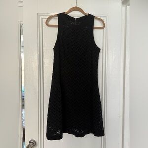 Nanette Lepore Black Chevron Mini Dress